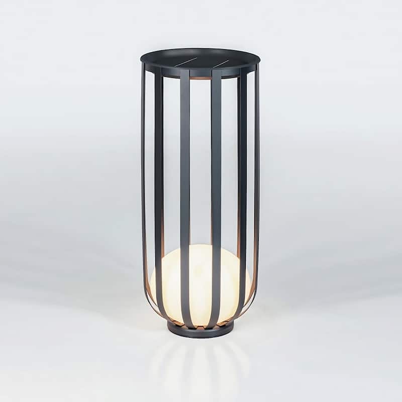Solar Outdoor LED Floor Lamp with Plant Stand