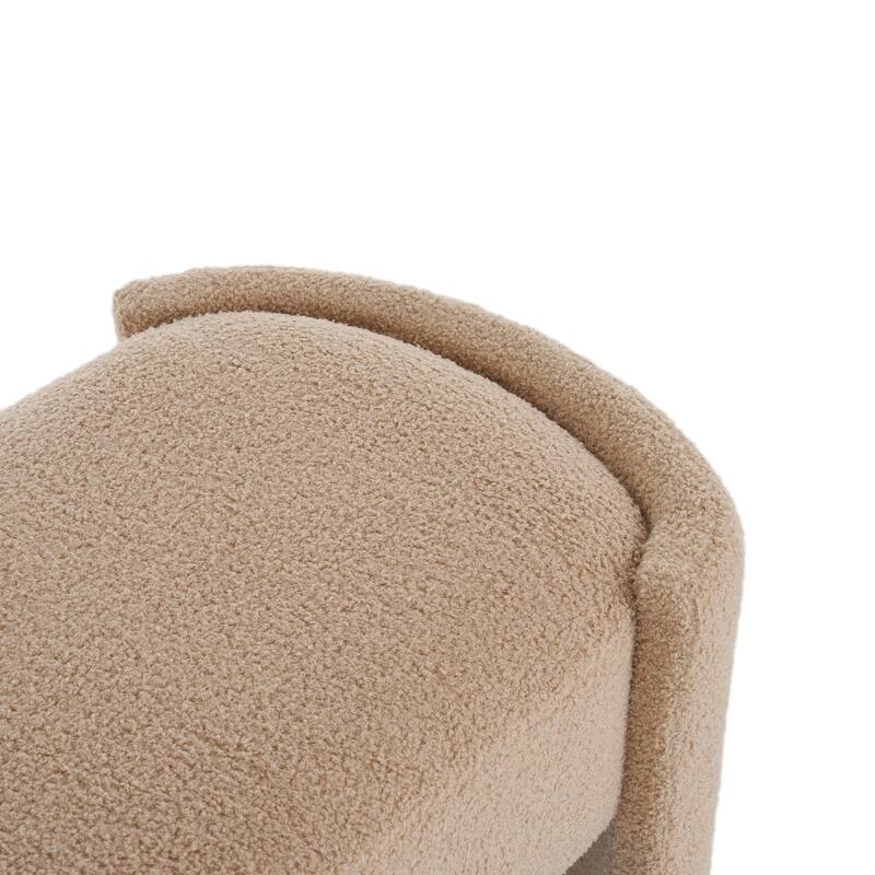 Elegant Light Camel Long-Shaped Ottoman Bench - Simple Home Addition