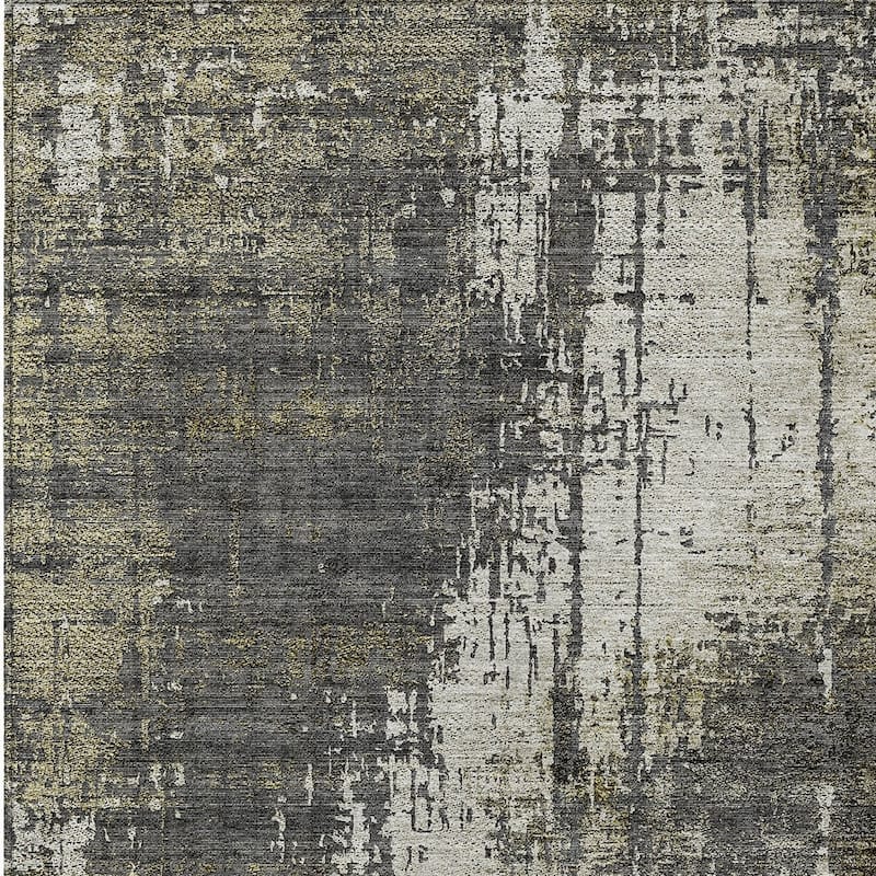 HomeRoots Abstract Transitional Rectangle Outdoor Rug