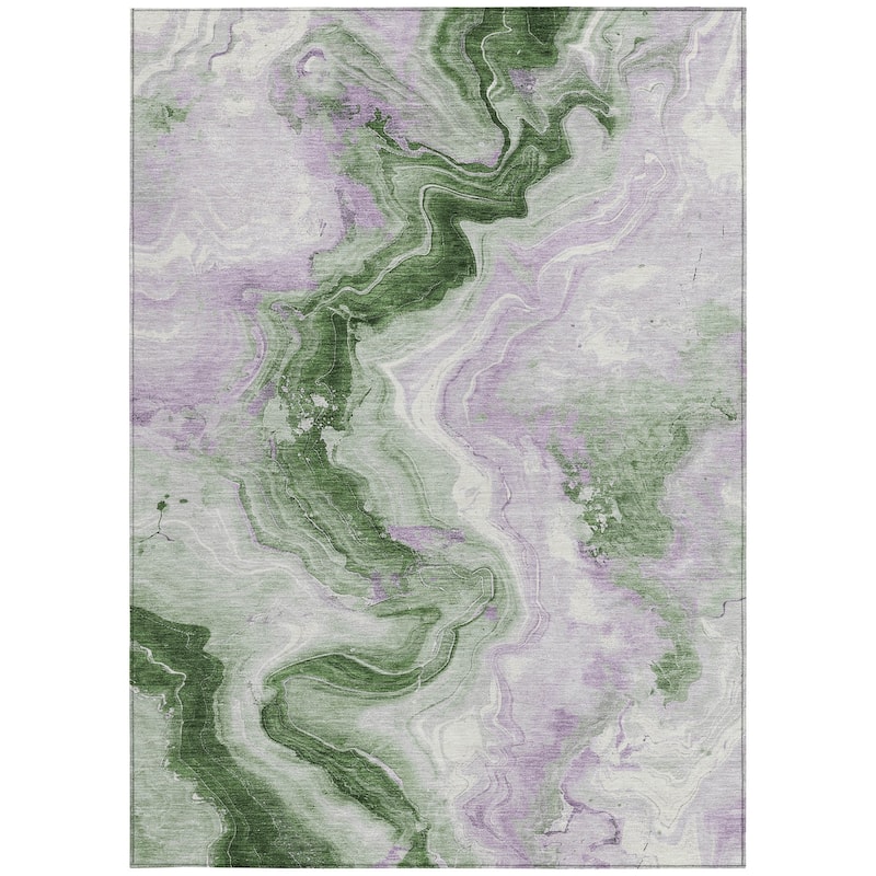 HomeRoots Abstract Transitional Rectangle Outdoor Rug