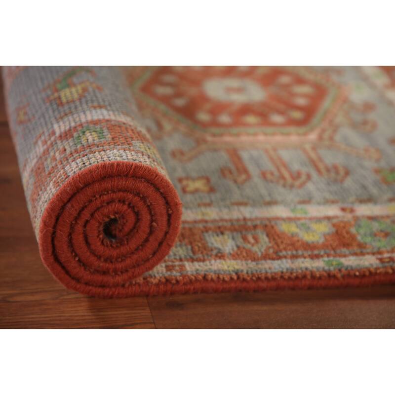 Geometric Kazak Oriental Accent Rug Handmade Traditional Wool Carpet - 3'0"x 5'0"