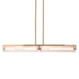 Varaluz Mingle 2-Light Linear Pendant - Satin Brass