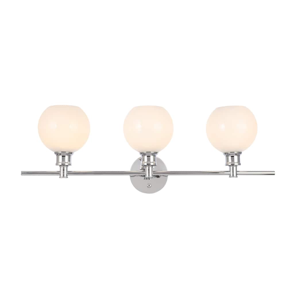 Elegant Lighting Collier 3 Light 28" Wide Bathroom Vanity Light with