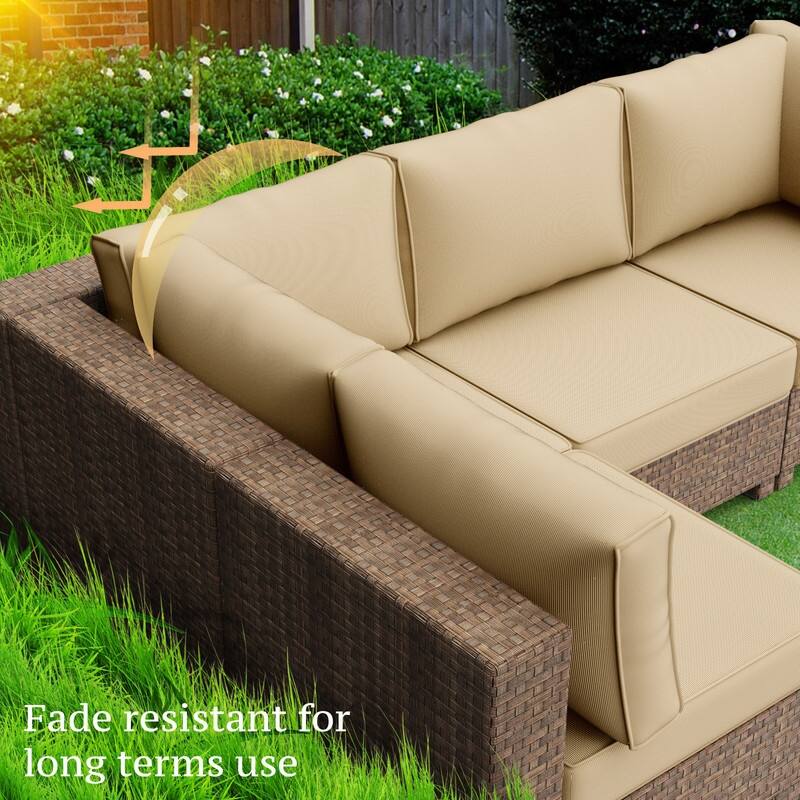 14 Piece Patio Furniture Cushion Set Outdoor Sofa Replacement Cushions