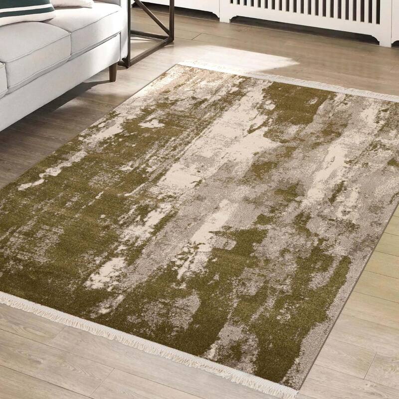 Luxe Weavers Abstract Modern Fringe Living Room Area Rug