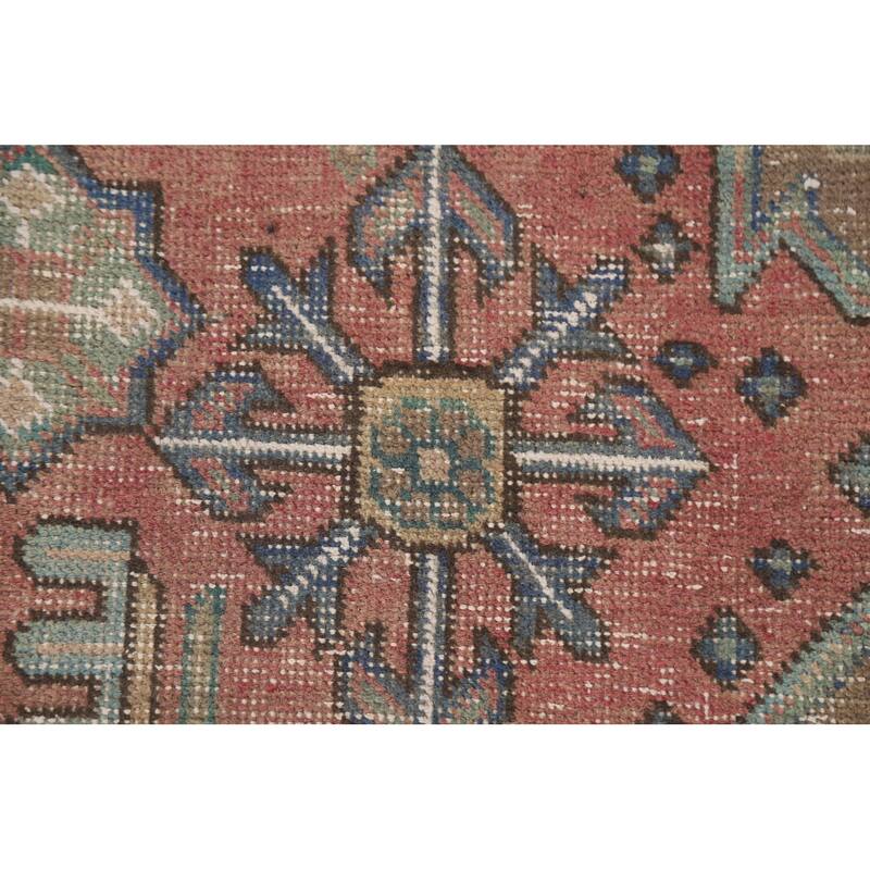 Distressed Tabriz Persian Antique Rug Home Décor Handmade Wool Carpet - 6'6" x 9'8"