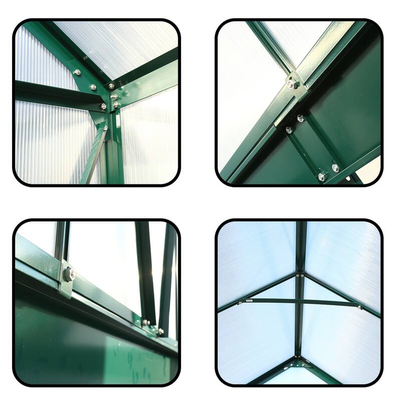 Heavy Duty Outdoor Aluminum Walk-in Green House