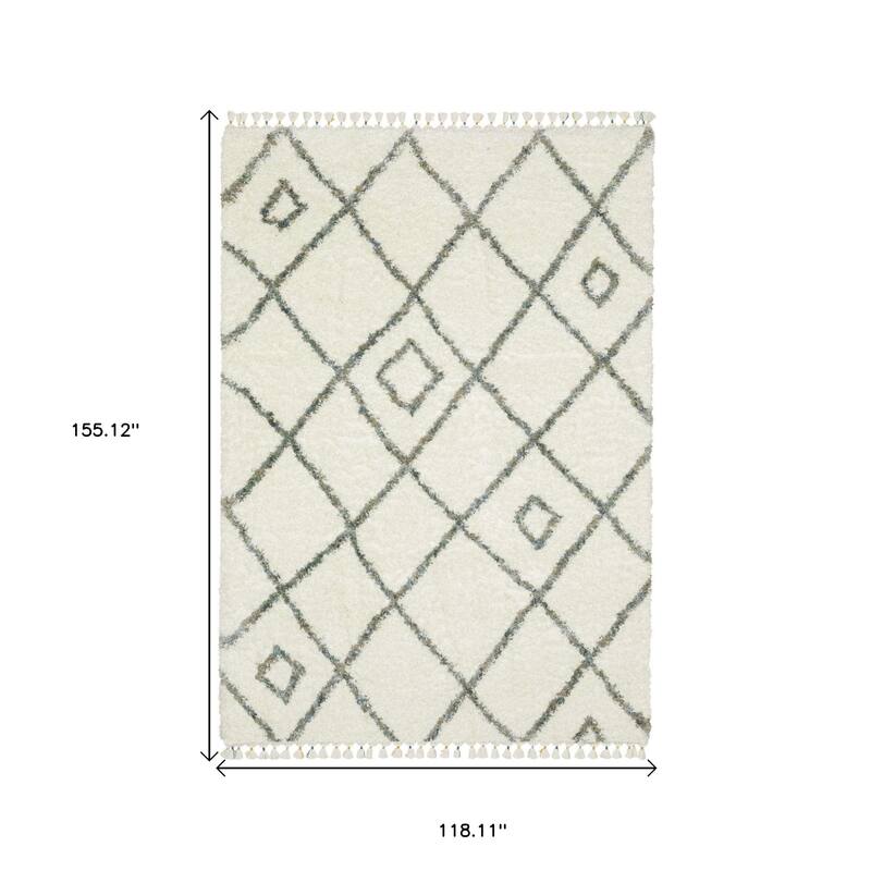 HomeRootsDiamond Casual Runner Area Rug