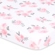 preview thumbnail 2 of 3, The Peanutshell Pink Roses/ Ditsy Floral Mini Crib, Playard Sheet 3 Pack Set