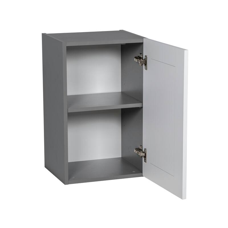18" x 24" Wall Cabinet-Single Door-Grey - 18 x 24 x 12