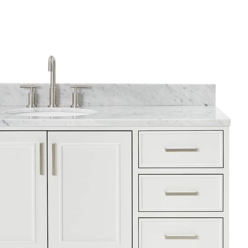 Ariel M061SCW2OVO Stafford 61" Free Standing Single Basin Vanity Set