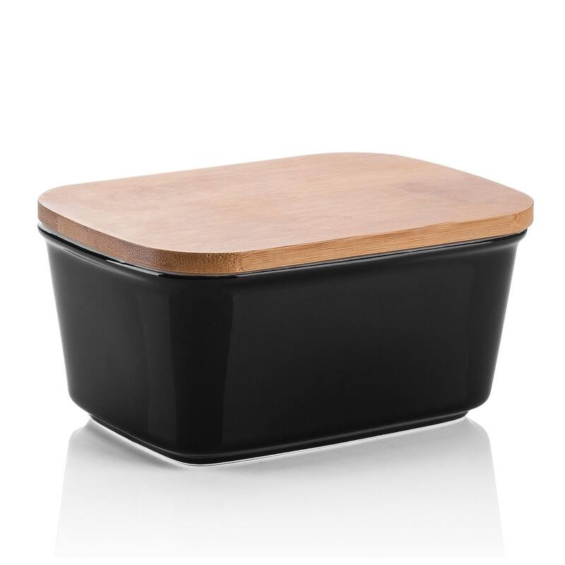 LOVECASA Porcelain 24Oz. Butter Dish with Lid
