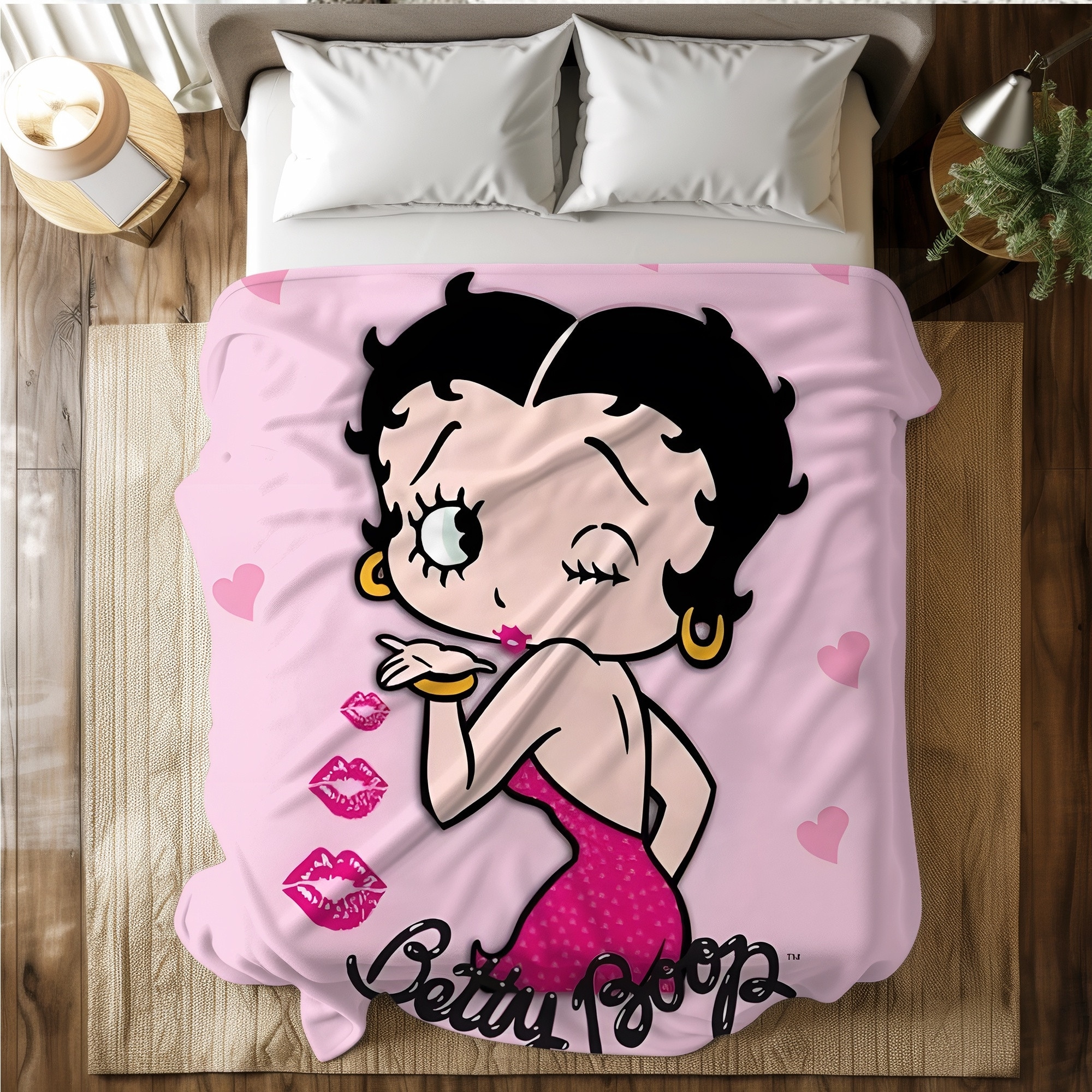 Betty Boop Super Soft Fleece Plush Throw Blanket for Couch - Picture 52 of 374