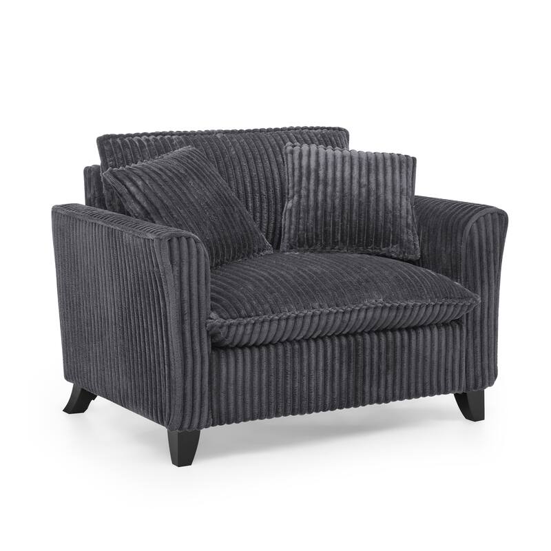 Lazy sofa chair, comfortable single-person sofa chair, with a backrest and soft seat cushion, having armrests on both sides