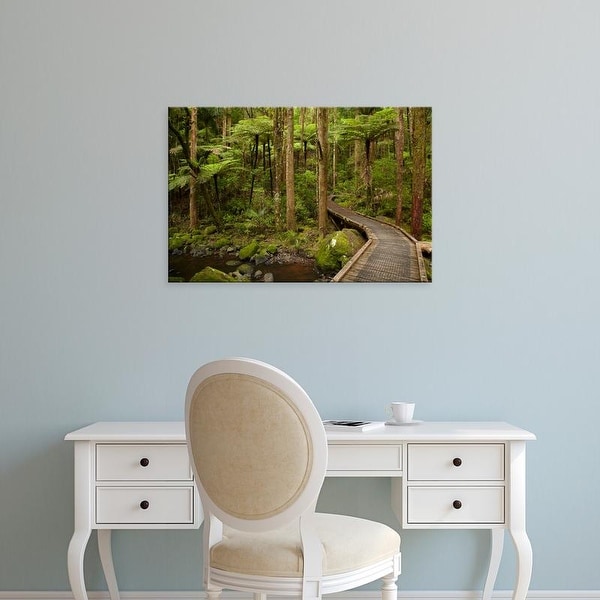 Easy Art Prints David Wall's 'Alpacas By Gibbston River Trail' Premium Canvas Art