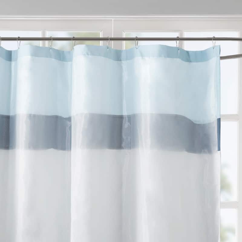 510 Design Josefina Printed and Embroidered Shower Curtain