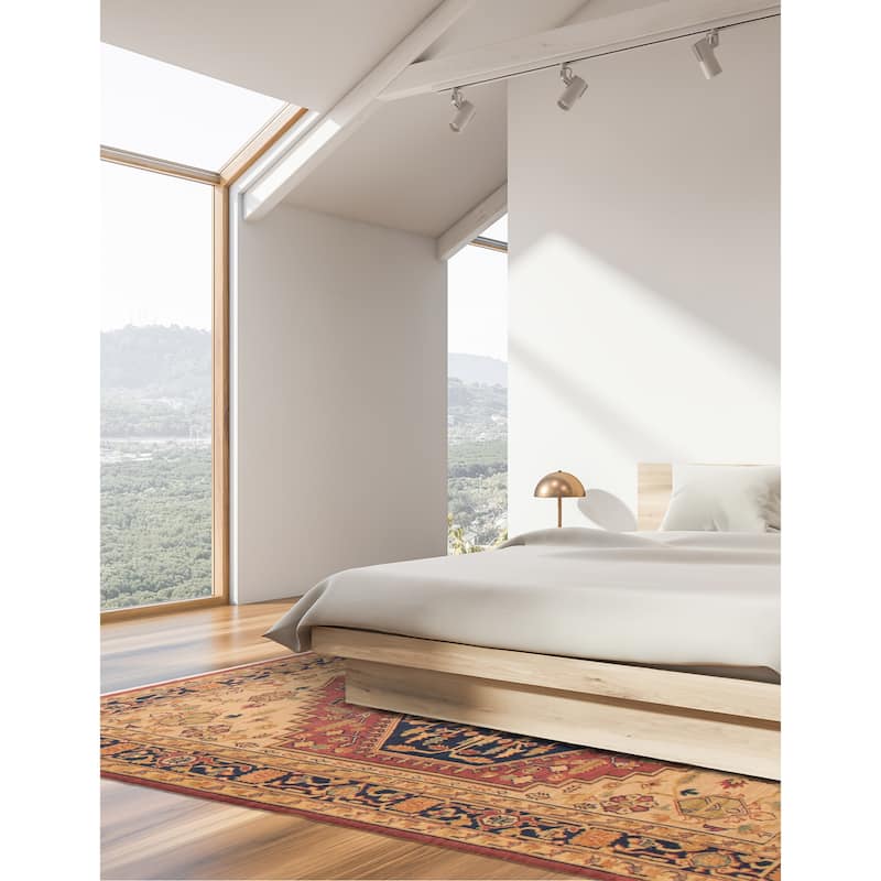 ECARPETGALLERY Flat-Weave Lahor Finest Beige Wool Tapestry Kilim - 6'0 x 8'4