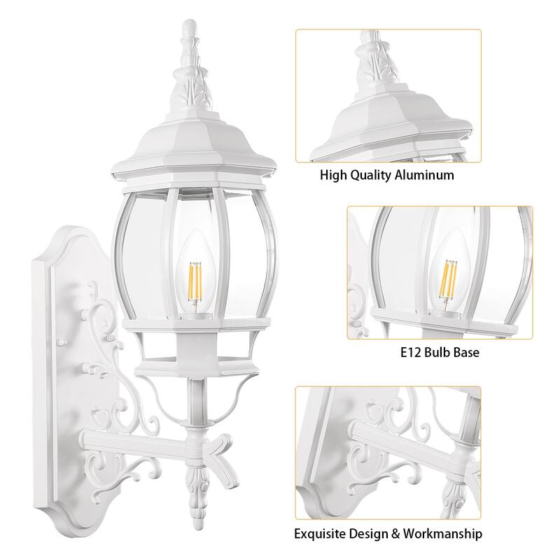 Outdoor 1/3 Light Waterproof Aluminum Wall Light