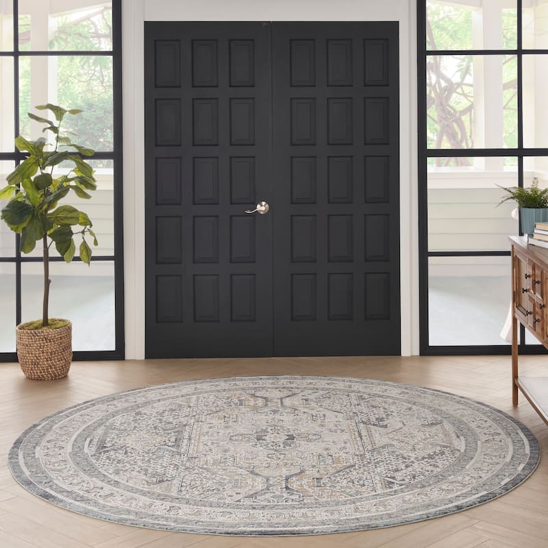 Nourison Nyle Vintage Persian Medallion Boho Area Rug