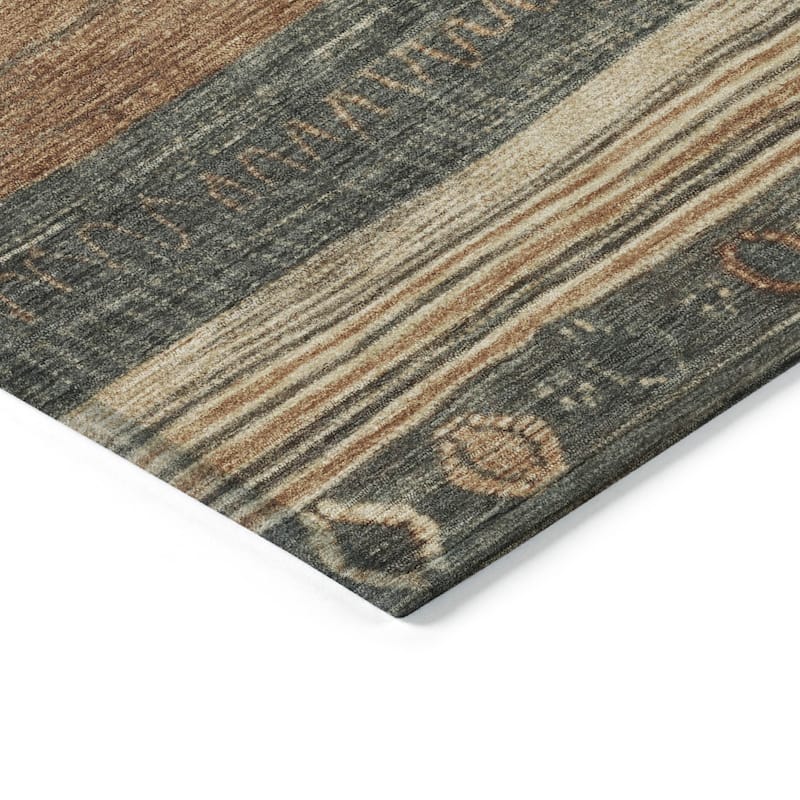 HomeRoots Aztec Transitional Rectangle Outdoor Rug