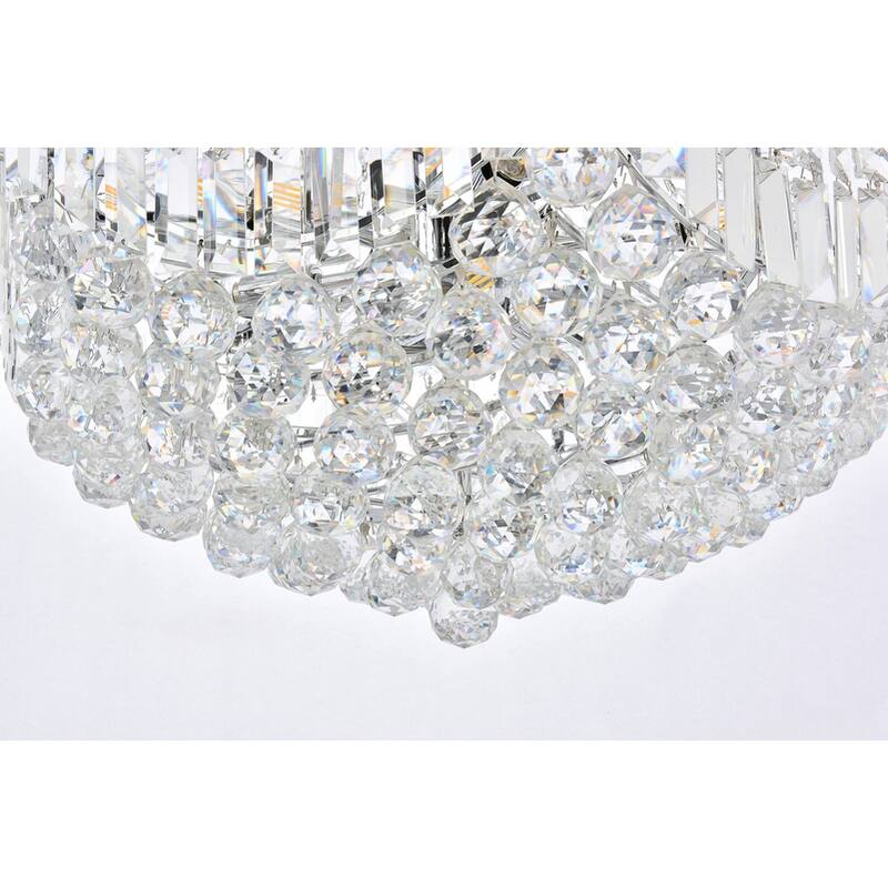 Elegant Lighting Chrome 24-inch Royal-cut Crystal Clear Hanging 18-light Chandelier