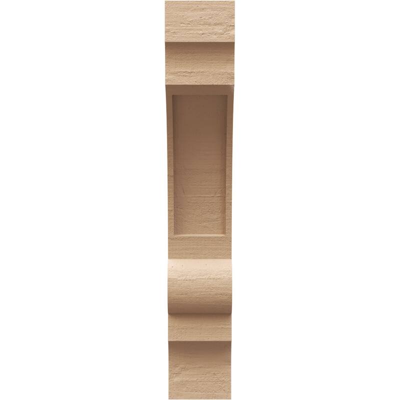 Series 2 Thin Diane Rough Cedar Woodgrain TimberThane Corbel, Primed Tan