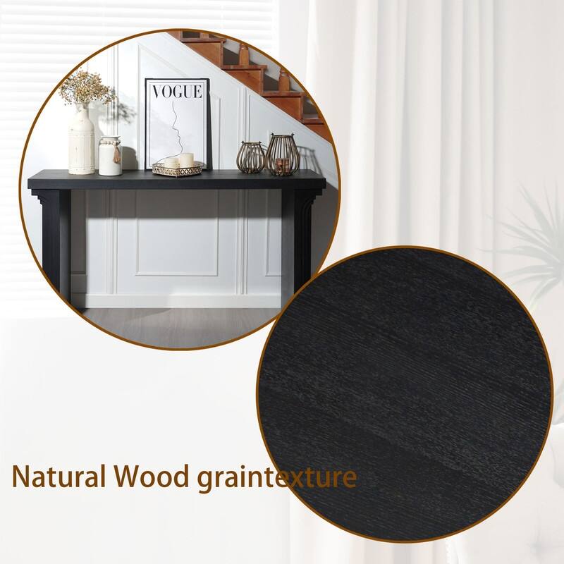 Modern 58" Wooden Console Table for Entryway Living Room and Hallway Decorative Accent