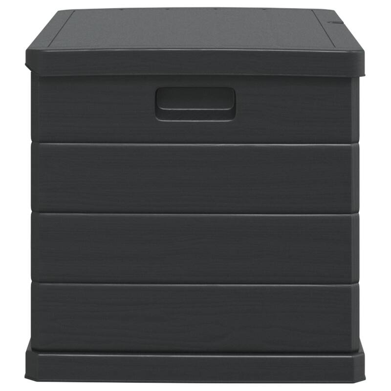 vidaXL Garden Storage Box - Anthracite, 30.5 x 21.5 x 20.9 in, Plastic, 170 L - 30.5 x 21.5 x 20.9 in