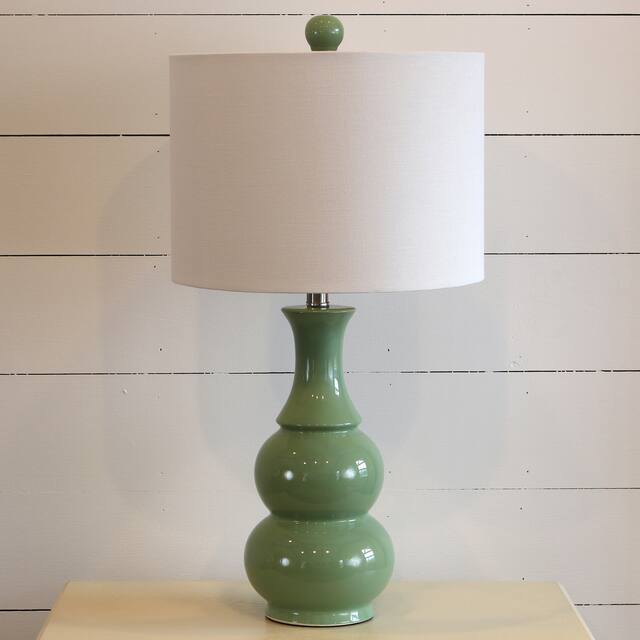Copper Grove Arans Table Lamp with Off-white Drum Shade (26.5)