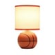 preview thumbnail 8 of 8, 10.7" SportsLite Mini Basketball Table Lamp for Kids Room, Mancave, Orange - 6.2" L x 6.2" W x 10.7" H