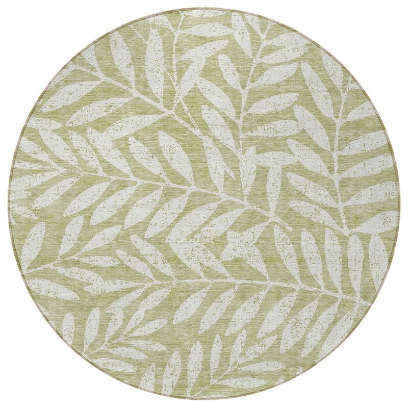 HomeRoots Floral Transitional Rectangle Outdoor Rug