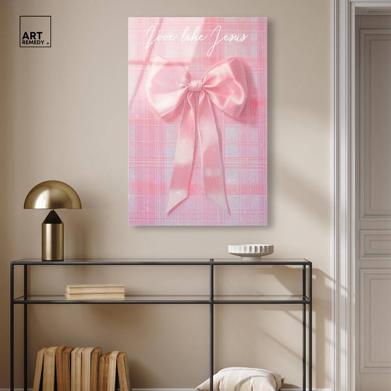 Love Like Jesus Bow Acrylic by Art Remedy, Ready to Hang