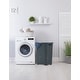 preview thumbnail 15 of 23, Superio Plastic Wicker Laundry Hamper with Lid Large Capacity - Capacity: 60l