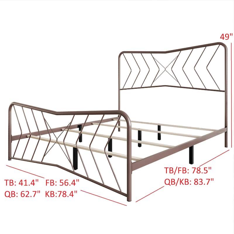 Clayfell Fargo Metal Bed