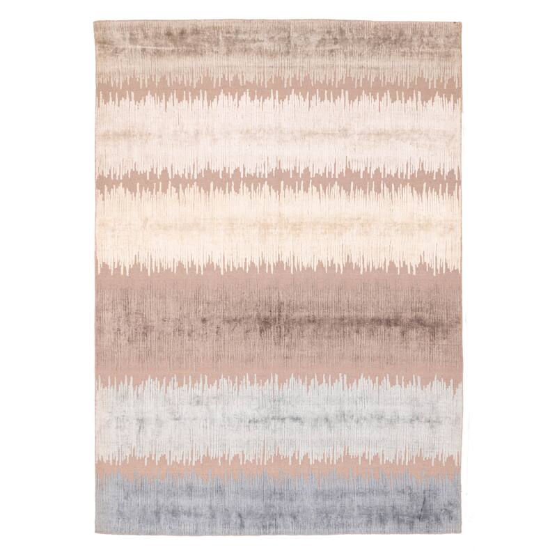 ECARPETGALLERY Hand Loomed Elysian Brown Rug - 6'9 x 9'4