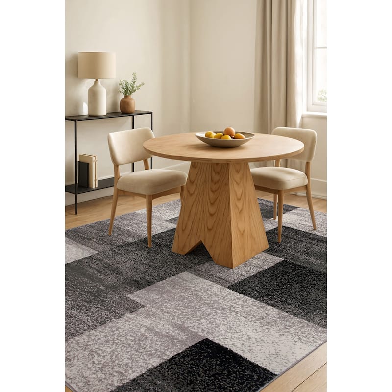 World Rug Gallery Modern Geometric Boxes Area Rug
