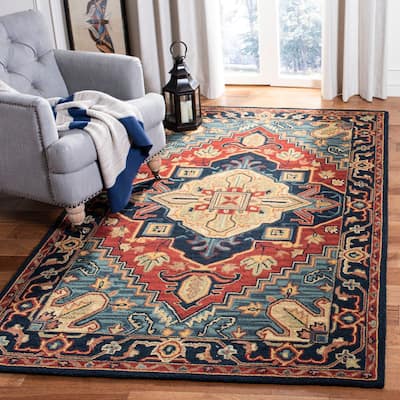 SAFAVIEH Handmade Heritage Shena Traditional Wool Rug