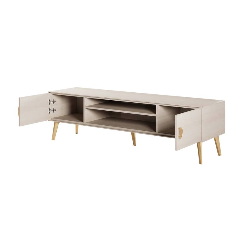 Manhattan Comfort Haley 70.9" Mid-Century Modern TV Stand