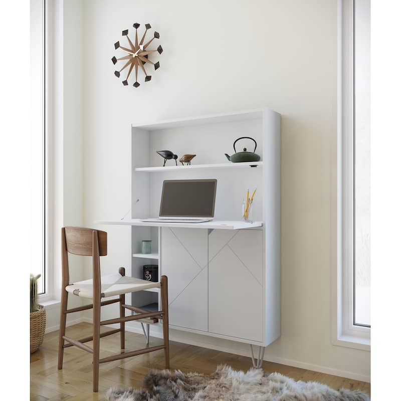 Nexera Slim Secretary Desk