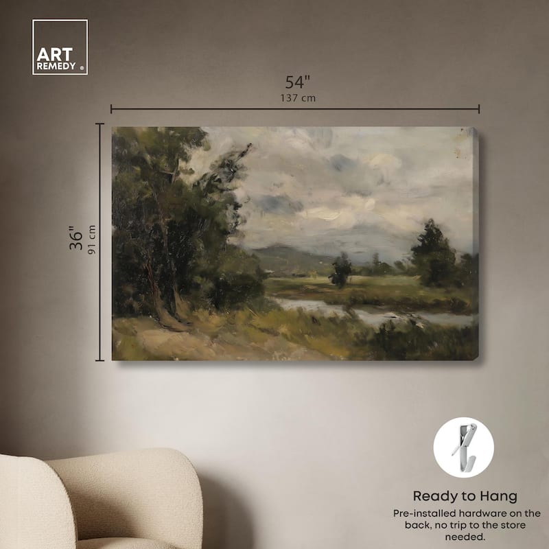 River's Path Canvas by Art Remedy, Gallery Wrapped