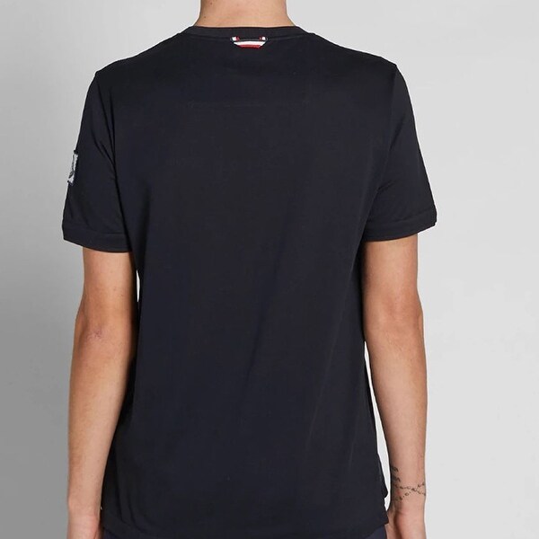 navy blue moncler t shirt