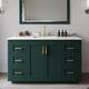 Option Green / Giotto Quartz Top / Brushed Gold Hardware