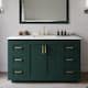 Option Green / Giotto Quartz Top / Brushed Gold Hardware