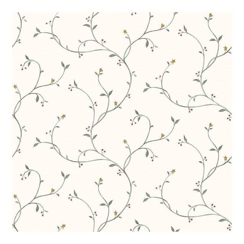 Chesapeake Kurt Black Tin Star Trail Wallpaper - 20.5 x 396 x 0.025