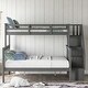 preview thumbnail 4 of 38, Stairway Design Twin-Over-Full Bunk Bed with Storage and Guard Rail for Bedroom