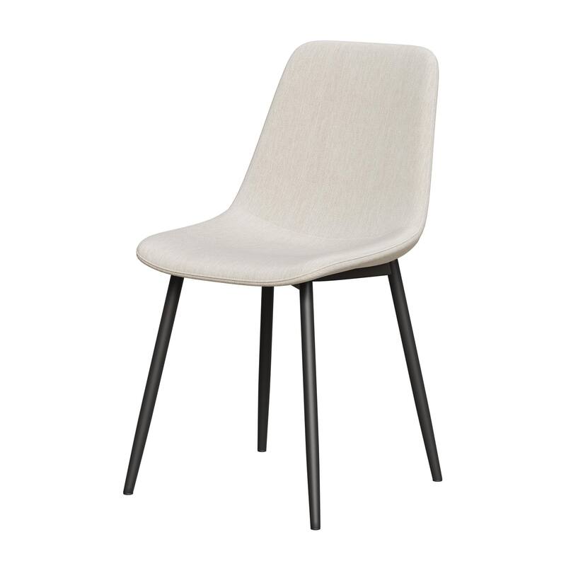 Dining Chairs Set of 4, Modern Kitchen Dining Chairs, Parsons Chair Side Chair with Linen Padded Seats and Metal Leg