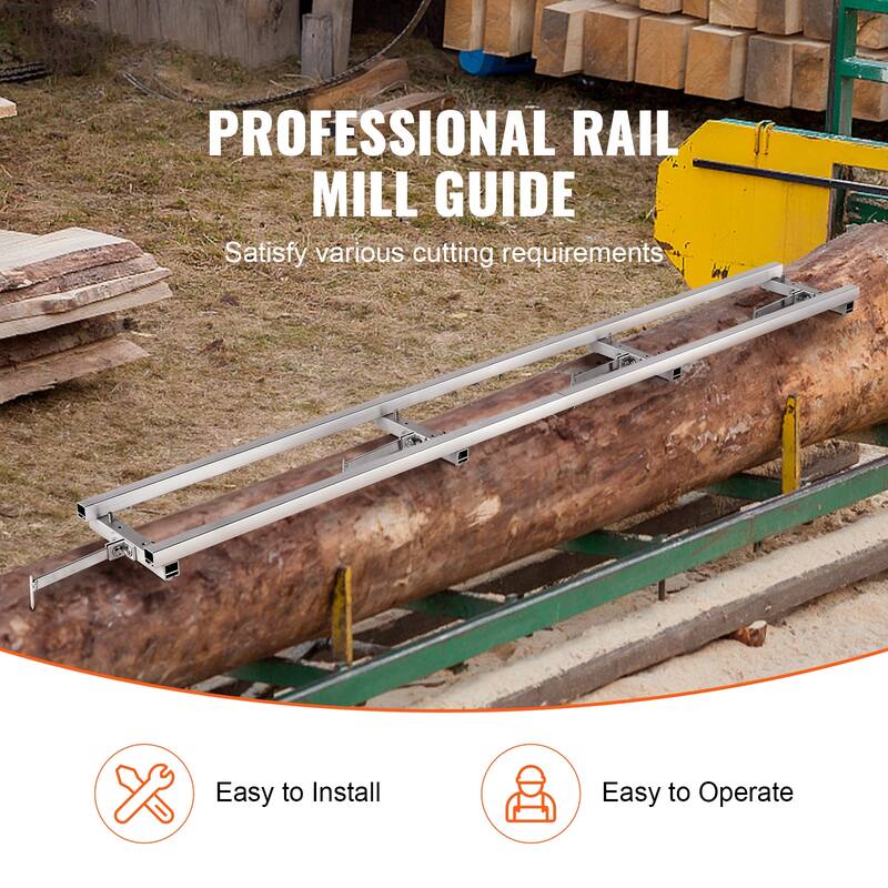 Rail Mill Guide System for Builders and Woodworkers - 9 ft