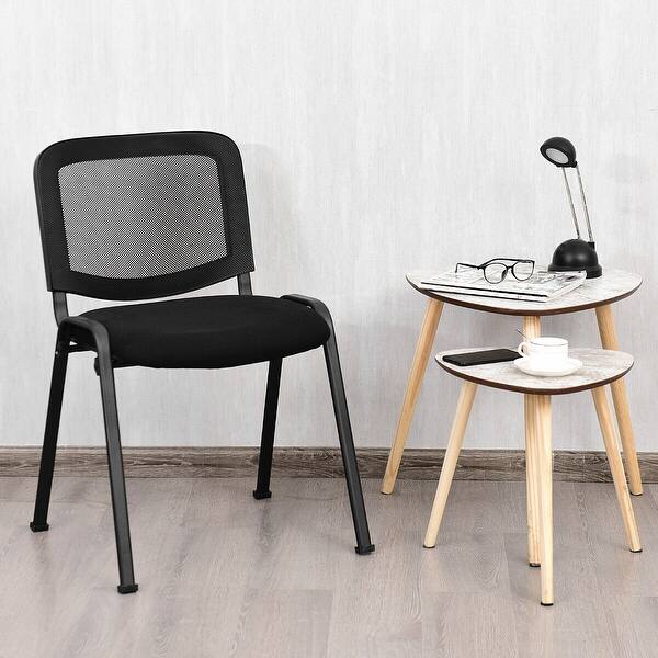 Shop Gymax Set Of 5 Conference Chair Mesh Back Office Waiting Room Guest Overstock 29056921