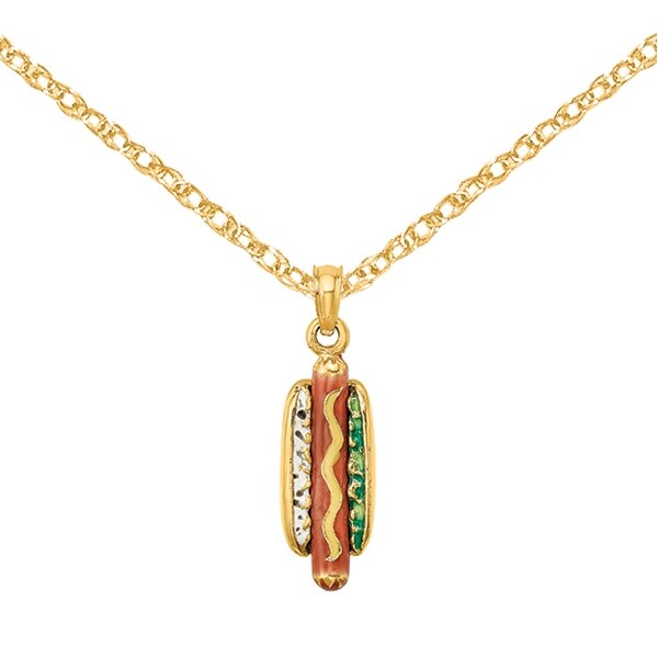 hot dog necklace