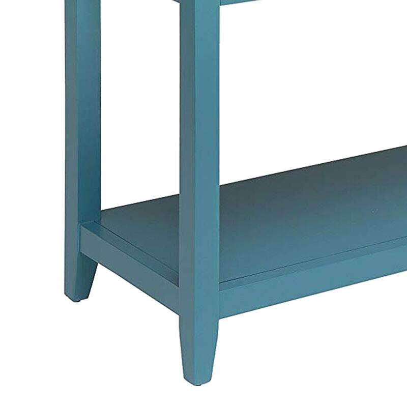 Flavius Console Table with 2 Drawers, Blue